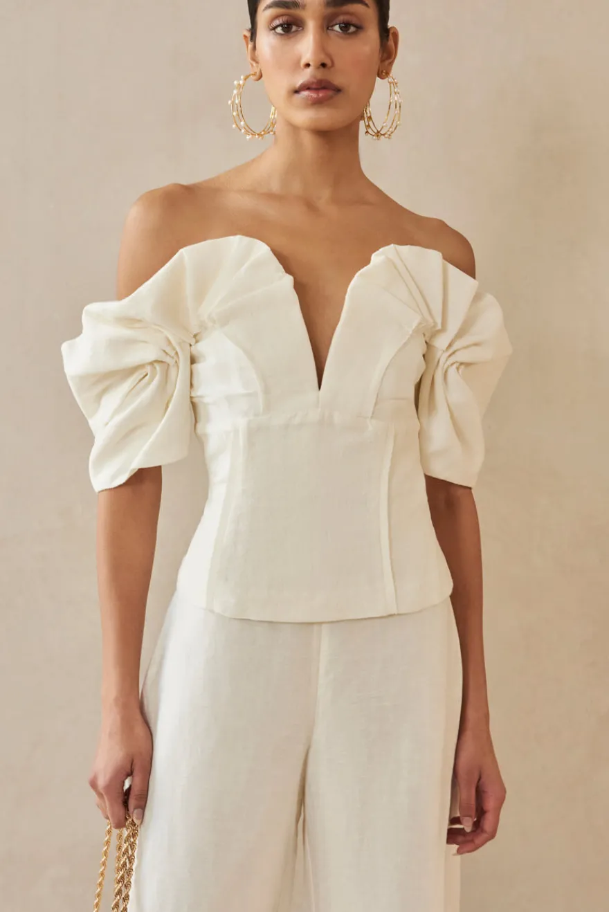 Online Cult Gaia Abby Top Off White