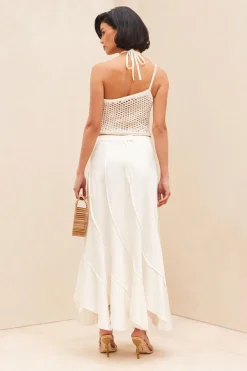 New Cult Gaia Alexis Skirt Off White
