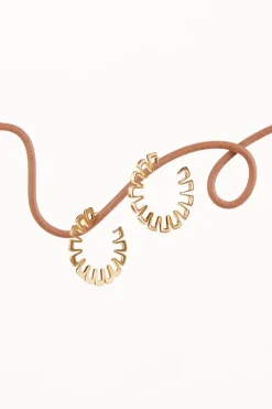 Cult Gaia Alma Earring Brushed Brass