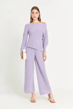 New Cult Gaia Aluma Knit Top Amethyst