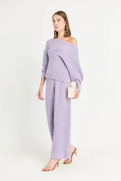 New Cult Gaia Aluma Knit Top Amethyst