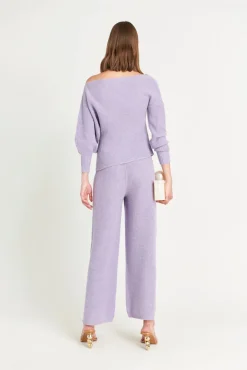 New Cult Gaia Aluma Knit Top Amethyst