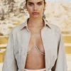 Clearance Cult Gaia Asha Bralette Chain Clear