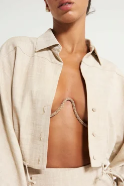Clearance Cult Gaia Asha Bralette Chain Clear