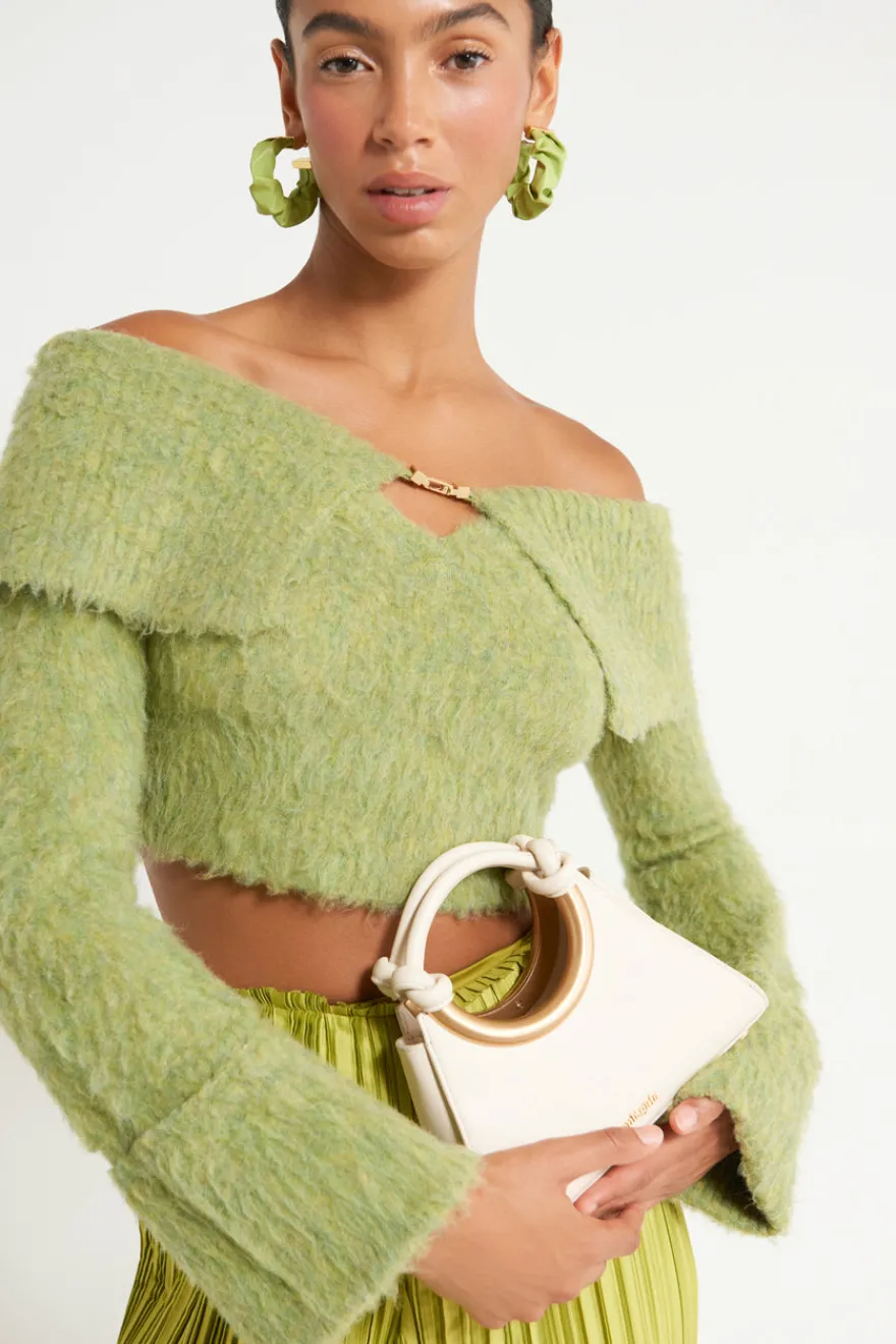 Clearance Cult Gaia Audie Knit Top Pine