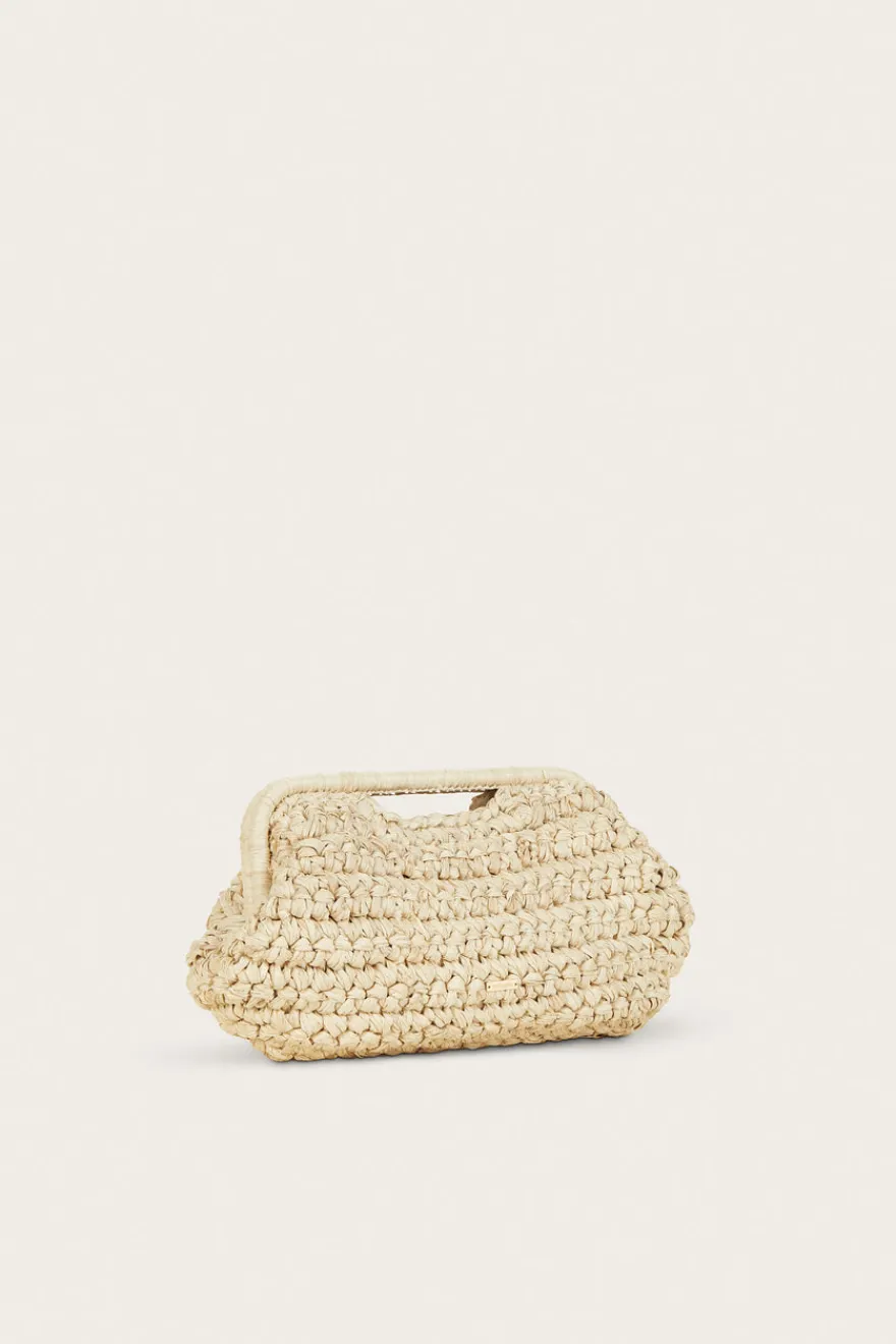 New Cult Gaia Aurora Large Clutch Natural