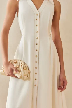 New Cult Gaia Bella Dress Off White