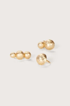 Discount Cult Gaia Bijan Ring Set Brushed Brass