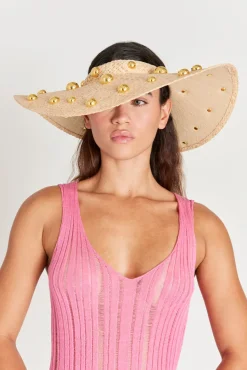 Cult Gaia Bijan Visor Natural
