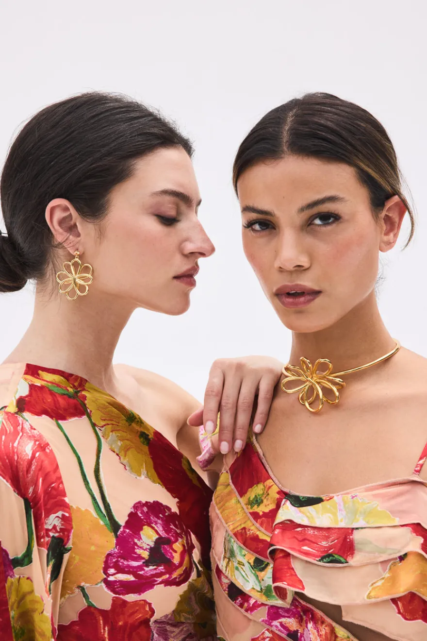 Discount Cult Gaia Bloom Choker Gold
