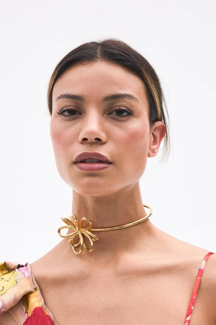 Discount Cult Gaia Bloom Choker Gold
