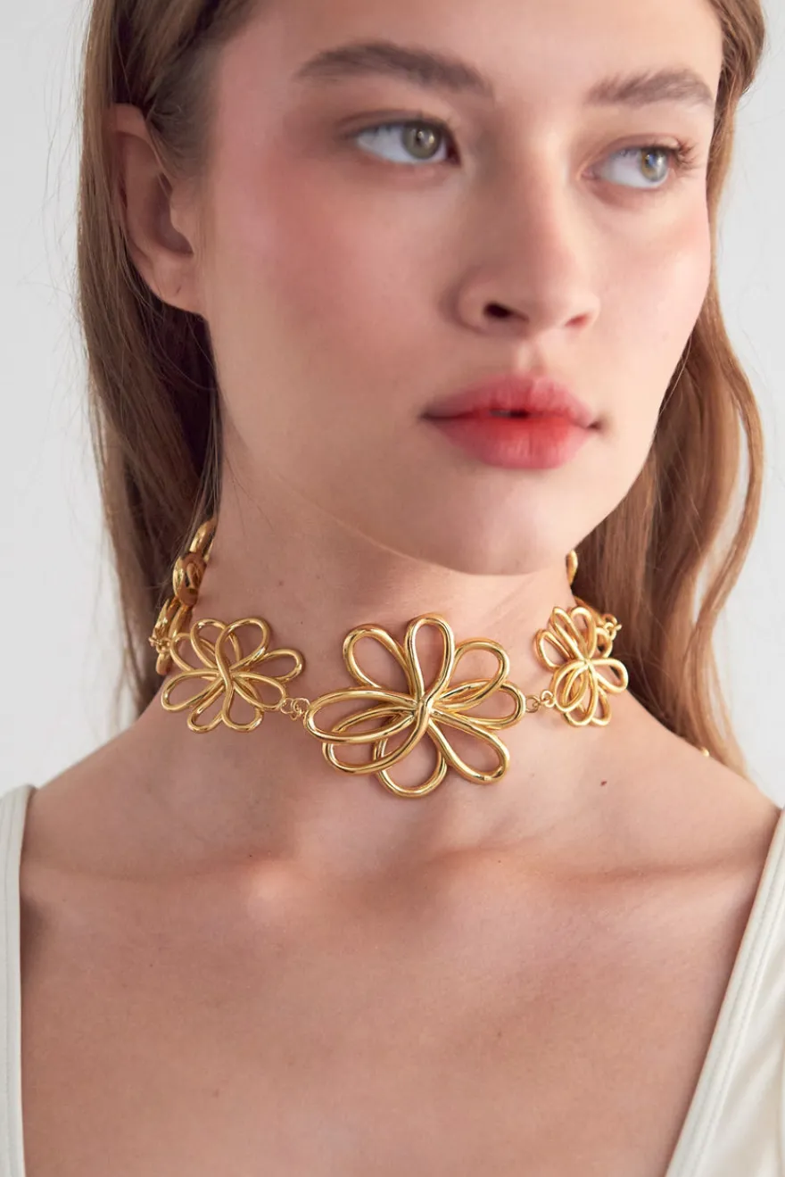 Sale Cult Gaia Blossom Choker Gold