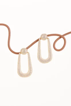 Clearance Cult Gaia Brea Earring Gold Clear