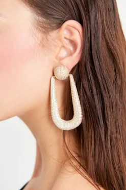 Clearance Cult Gaia Brea Earring Gold Clear