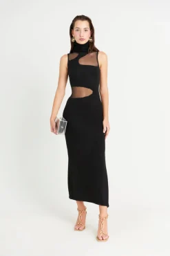 Best Cult Gaia Brooke Knit Dress Black