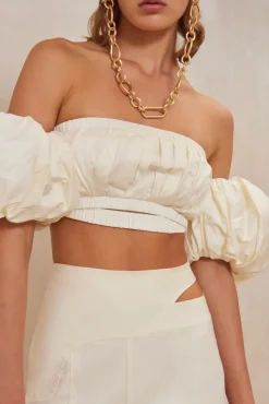 New Cult Gaia Carly Top Off White