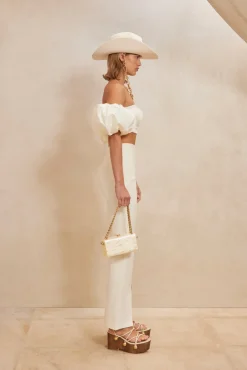 New Cult Gaia Carly Top Off White