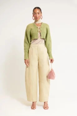 Best Cult Gaia Casella Knit Cardigan Pine