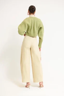 Best Cult Gaia Casella Knit Cardigan Pine