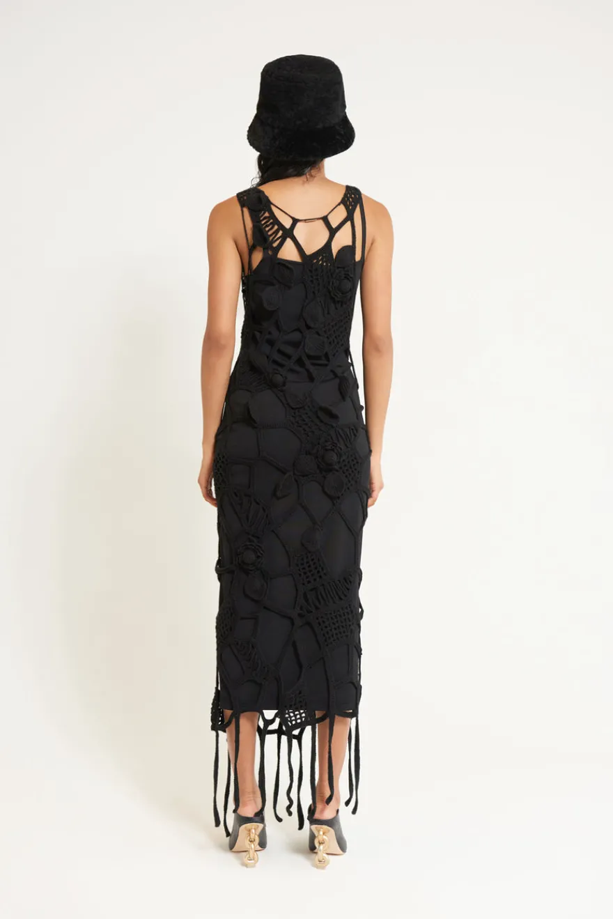 Outlet Cult Gaia Chandler Crochet Dress Black
