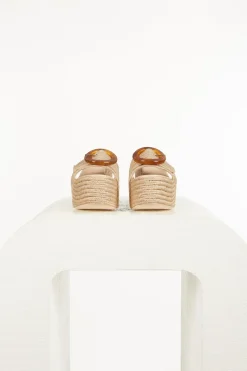 Clearance Cult Gaia Cleia Platform Natural Espadrille