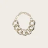 New Cult Gaia Cloe Necklace Brushed Silver