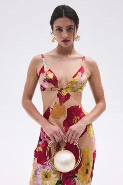 Sale Cult Gaia Dari Gown Painted Floral