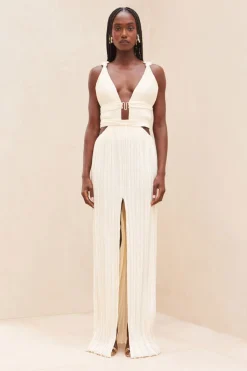 Hot Cult Gaia Davida Gown Off White