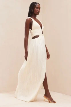 Hot Cult Gaia Davida Gown Off White