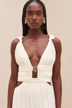 Hot Cult Gaia Davida Gown Off White