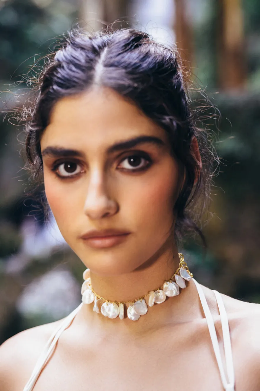New Cult Gaia Devora Choker Pearl