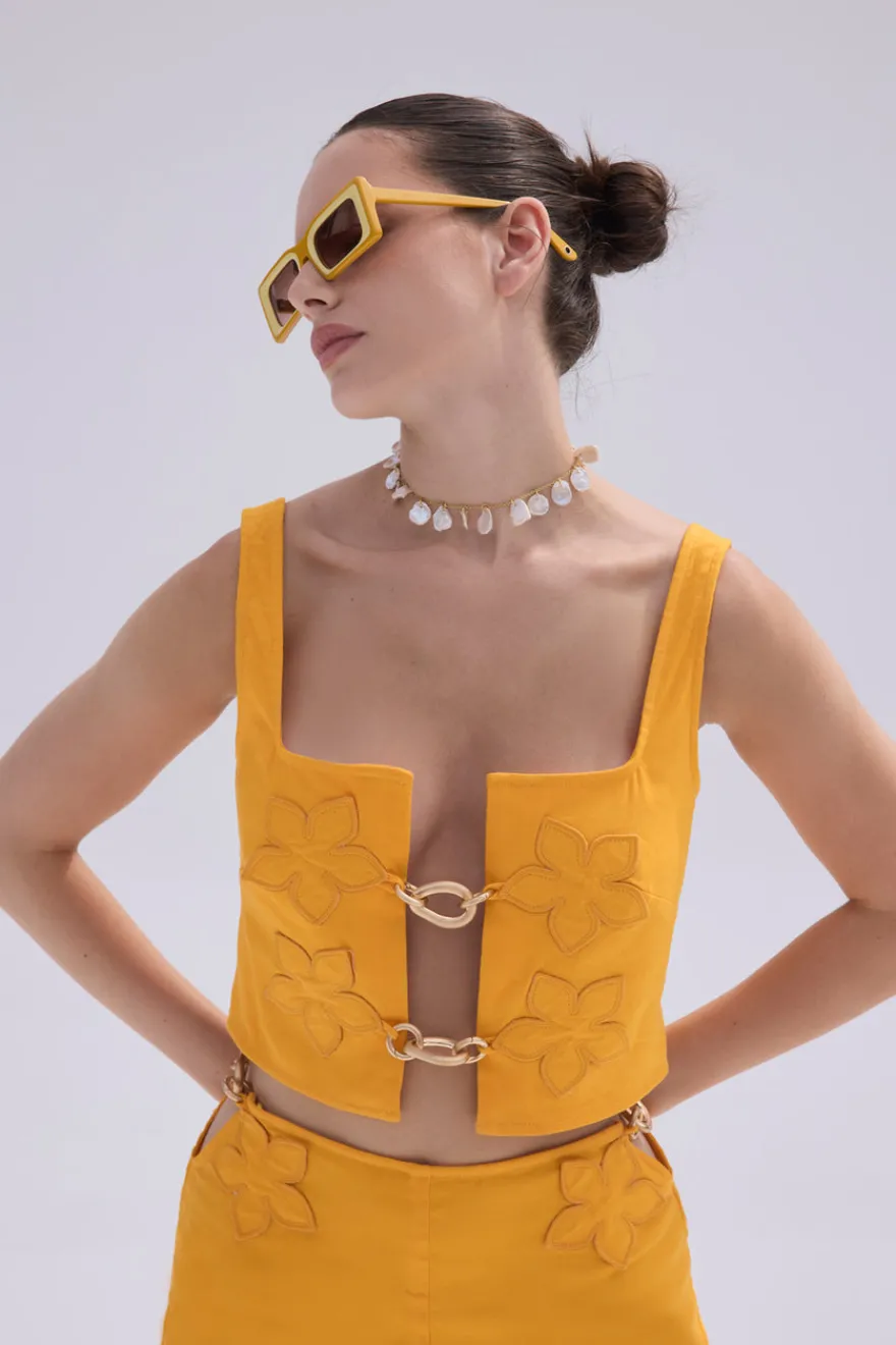 New Cult Gaia Devora Choker Pearl