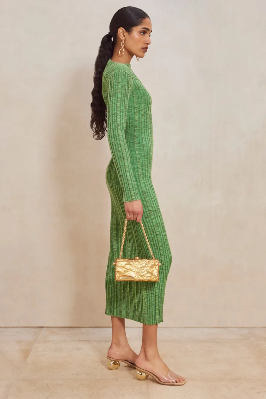 Discount Cult Gaia Ebba Knit Dress Emerald