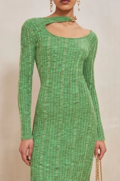 Discount Cult Gaia Ebba Knit Dress Emerald
