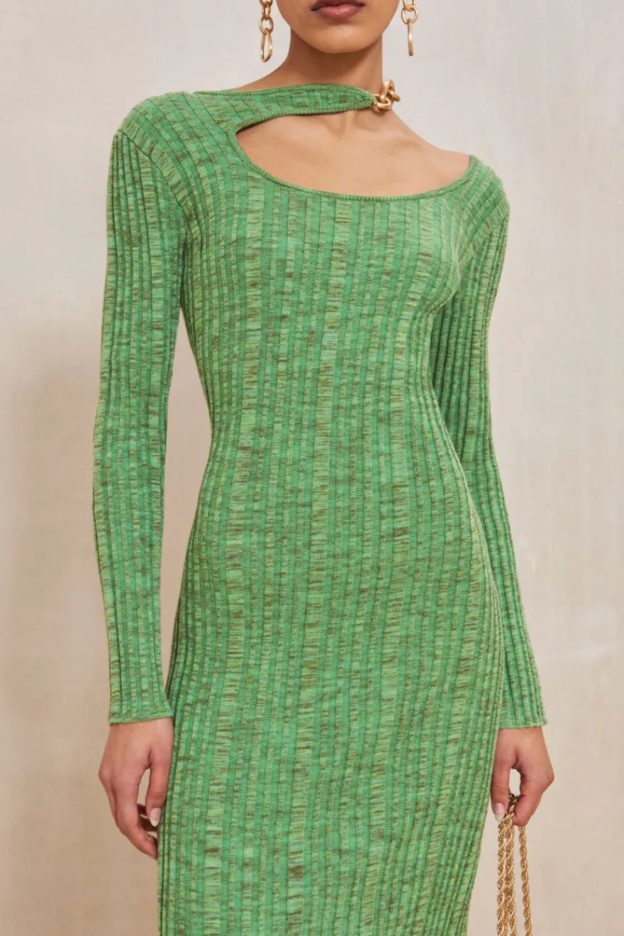 Discount Cult Gaia Ebba Knit Dress Emerald