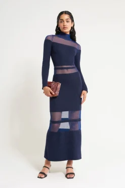 Clearance Cult Gaia Ebony Knit Dress Aspen