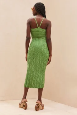 Outlet Cult Gaia Elfreda Knit Dress Emerald