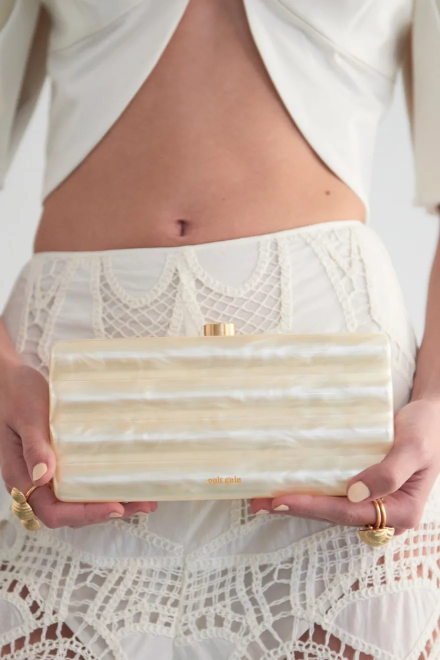 Outlet Cult Gaia Enid Clutch Ivory