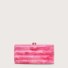 Cult Gaia Enid Clutch Dragonfruit