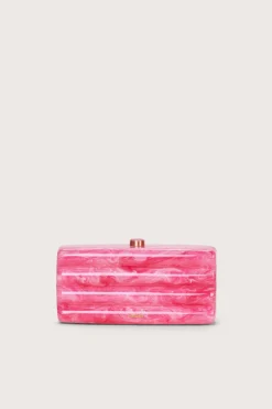 Cult Gaia Enid Clutch Dragonfruit