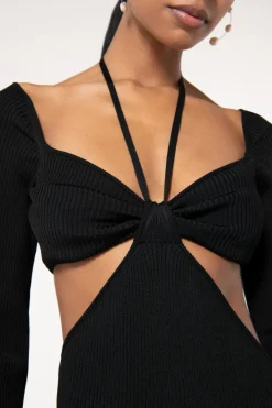 New Cult Gaia Enzo Knit Dress Black