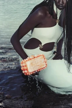 Sale Cult Gaia Eos Clutch Papaya