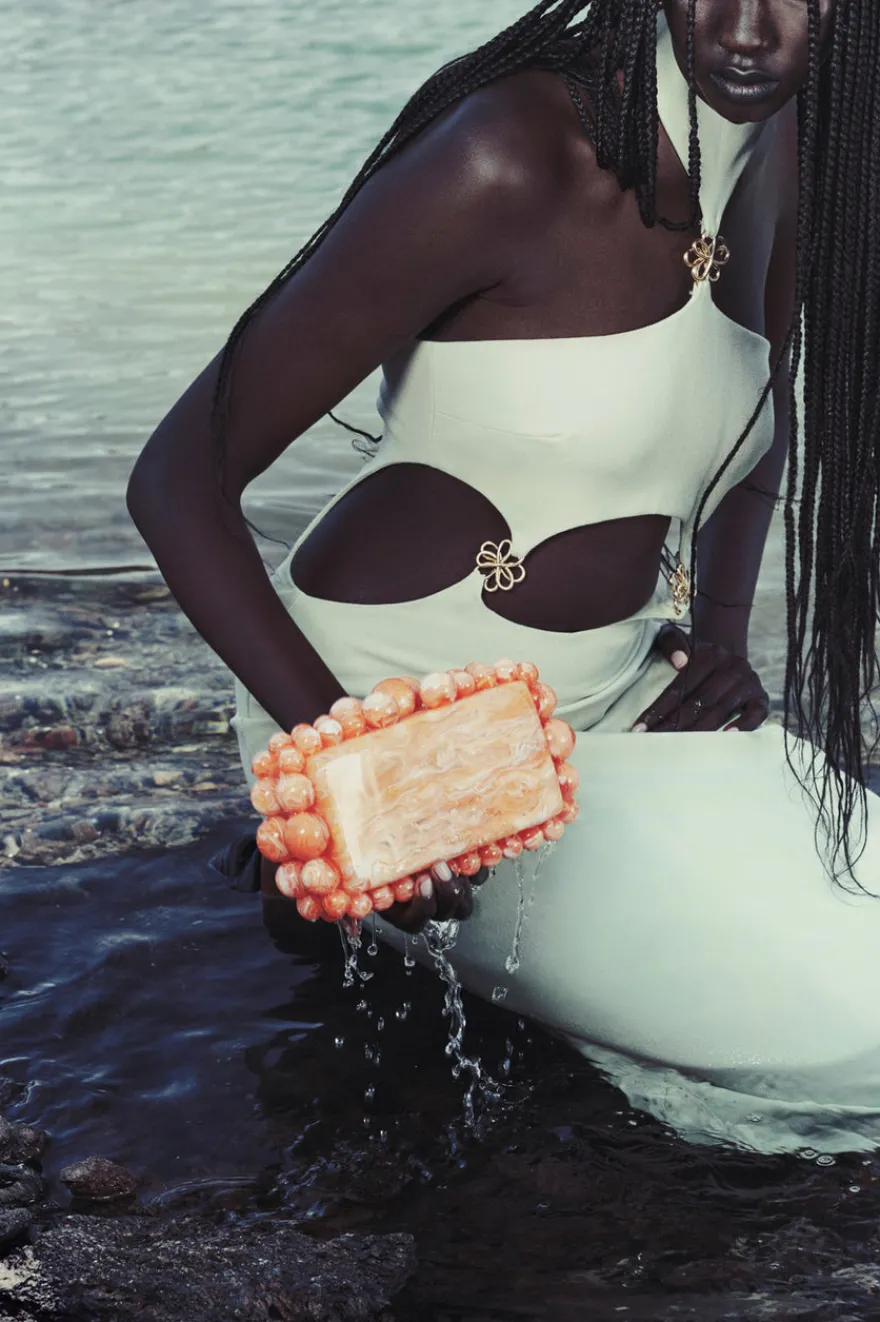 Sale Cult Gaia Eos Clutch Papaya