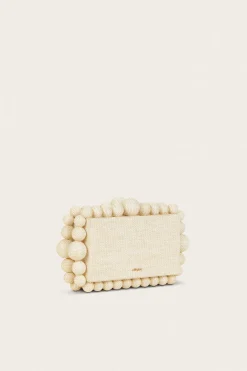 Cult Gaia Eos Clutch Sand