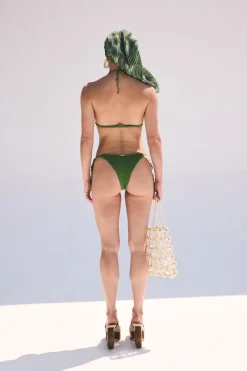 Sale Cult Gaia Eshe Crochet Bikini Bottom Basil