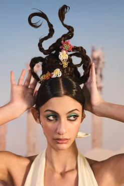 Hot Cult Gaia Fabi Barrette Qajar Rose Multi