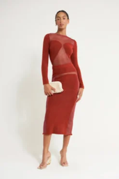 Discount Cult Gaia Fable Knit Top Cerise