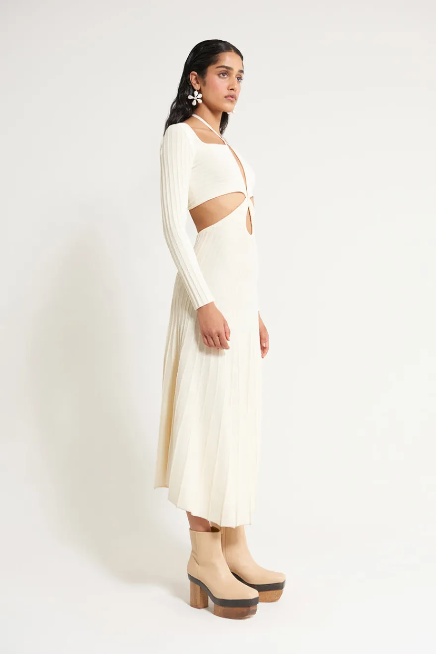 Sale Cult Gaia Fergie Knit Dress Off White