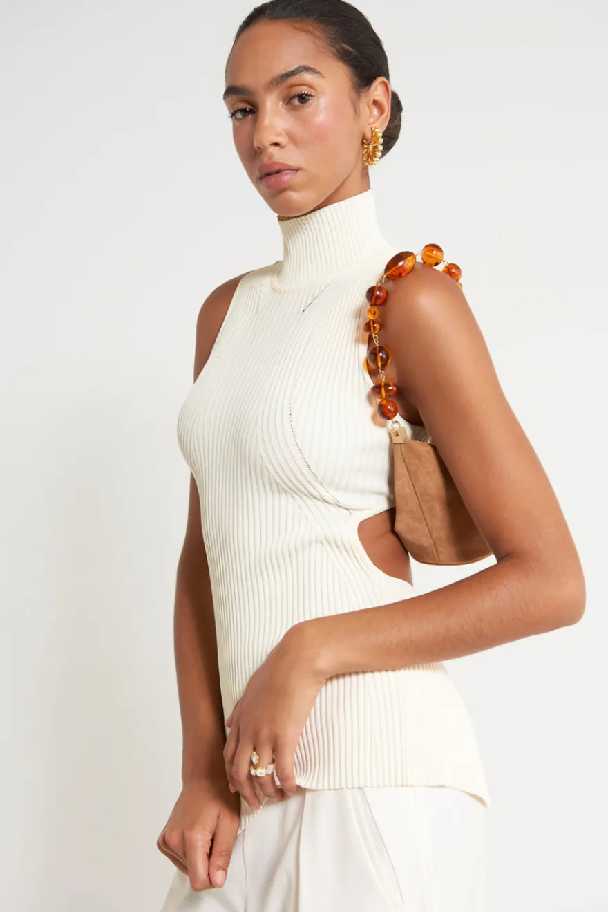 Clearance Cult Gaia Francesca Knit Top Off White
