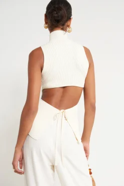 Clearance Cult Gaia Francesca Knit Top Off White